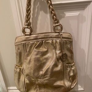 Elliot Lucca gold handbag